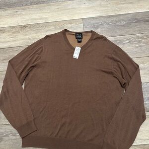 Jos A Bank 100% Silk Crew Neck Sweater